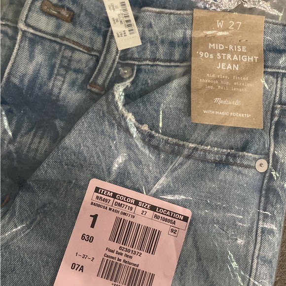 Madewell mid-rise 90’s straight jean - Picture 4 of 7